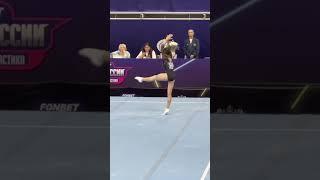 Beautiful WAG floor exercise routine with strength, grace, and stunning technique