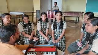 subha sabere lekar Devotional song by St Xavier's high School Meenakshi nagar students