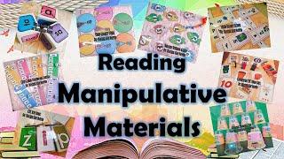 Teaching Reading Using Manipulative Materials // #TheSisChers #Reading #Manipulatives