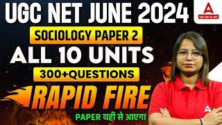 UGC NET Sociology Marathon 2024 | UGC NET Sociology(All 10 Units) By Nidhi Ma'am