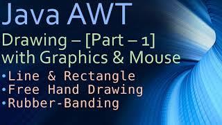 23  Java AWT Drawing - Part 1 -  Prepare Frame Window