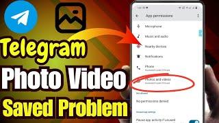 How To Fix Telegram Photo Images Video Not Save || Save To Gallery not Save All Photo problem solve