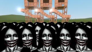 Kuchisake Onna Vs Towers In Garry's Mod! (Part 26)