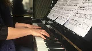 Grieg - Hommage à Chopin / Григ - Памяти Шопена, этюд для фортепиано / Masha Sharova