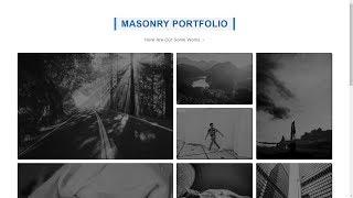 CSS 3 Responsive Masonry Portfolio Using Grid | Responsive Designes