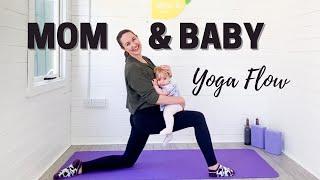 MOM & BABY YOGA FLOW | Postpartum Yoga for Mom & Baby Together | LEMon Yoga