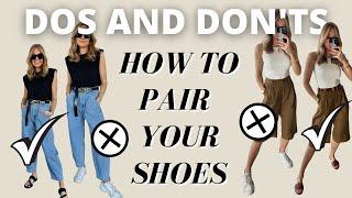 SHOE RULES | HOW TO MATCH YOUR SHOES WITH DIFFERENT TROUSERS & SKIRTS | Lessons with Lydia