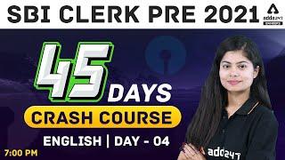 SBI Clerk English 45 Days Crash Course 2021 | Day #4