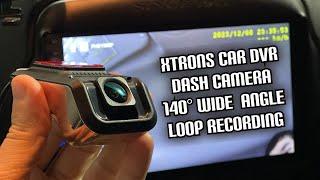 XTRONS Full HD 1080P Car DVR Road Video Recorder Dash Camera with 140° Wide Angle, Loop Recording