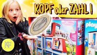 KOPF oder ZAHL?! Du bekommst es, wenn Du richtig rätst  COIN TOSS CHALLENGE | Kleine Familienwelt