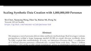 Scaling Synthetic Data Creation with 1,000,000,000 Personas