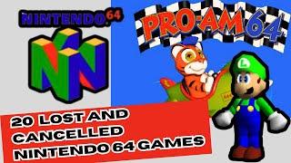 20 Lost And Cancelled Nintendo 64 Games #lostmedia