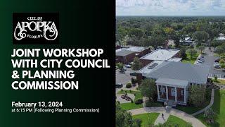 Apopka Joint Workshop with Apopka City Council and Planning Commission