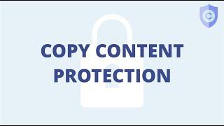 WordPress Secure Copy Content Protection Plugin