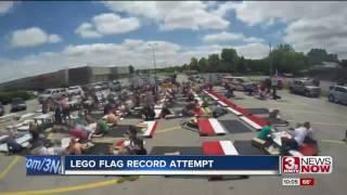 Omaha sets world record for largest american flag made out of legos