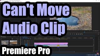 Why I can't move my audio clip on the timeline (Premiere Pro, Clip/Track keyframes)
