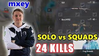 Team Liquid mxey - 24 KILLS - SOLO vs SQUADS - Beryl M762 + SLR - PUBG