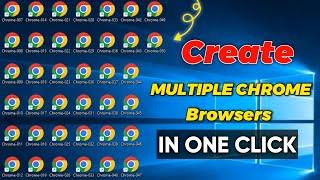 How to make multiple chrome browsers in one click | How to create multiple chrome profiles |