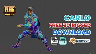 Carlo - PUBG Mobile 3D Model Rigged - Free 3D Models Download - Blender - FBX - OBJ