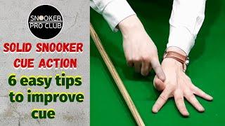 6 Snooker Cueing Tips - Cue action tricks to improve straight cueing technique