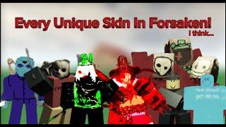 Every Unique Skin in Roblox Forsaken!