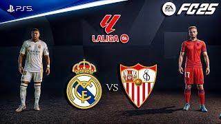 FC 25 - Real Madrid vs Sevilla Ft. Vini jr, Mbappe, | La liga 24/25 Full Match | PS5™ [4K60]