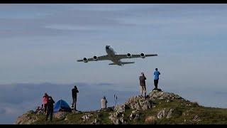 USAF HEAVY KC-135 STRATOTANKER  MACH LOOP WALES  LOW LEVEL