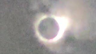 Total Solar Eclipse 2024 Central Texas   Cloudy , darkness, eerie !