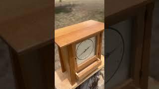 Handmade Arts and Crafts Clock. Handcut dovetails and mortise and tenons throughout.