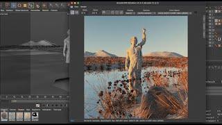 process landscape\c4d Arnold render