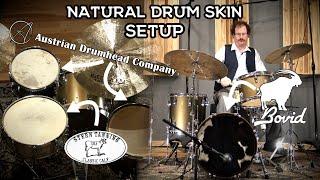 "Drum Skin Special" DJ Fontana-inspired Setup! - Calfskin and Goatskin Heads!