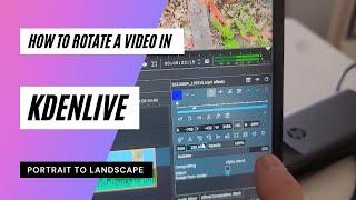 How to rotate a video in Kdenlive