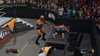 How to Peform Rock Bottom upon Announce Table Finisher | John Cena Showcase | WWE 2K23 gameplay