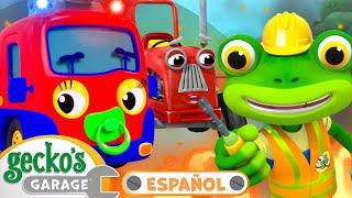 Bebé Camión de Bomberos | Garaje de Gecko en Español | Dibujos animados