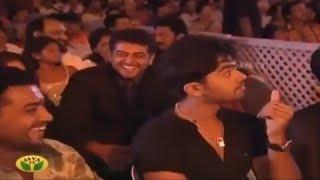 A rare footage of Thala #Ajith & #Suriya Anna sharing the laughter..!!!