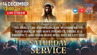 Saturday Service | World Revival Mission | 14 December 13:00 (UK time) LIVE broadcast