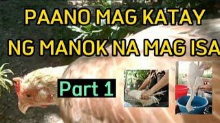 PAANO MAG KATAY NG MANOK NA MAG ISA (PART 1)