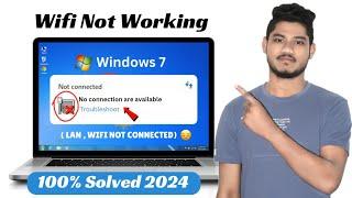 Solved Not Connected No Connections Are Available Windows 7 | Fix internet not connected windows 7