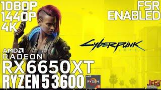 Cyberpunk 2077 | Ryzen 5 3600 + RX 6650 XT | 1080p, 1440p, 4K benchmarks!