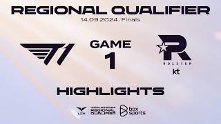 Highlights T1 vs KT - Game 1 | Vòng Loại Khu Vực LCK 2024 - Finals