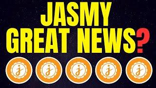 JASMY: GREAT NEWS!? I LIKE THE THIS! | JasmyCoin JASMY Price Prediction