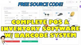 Complete POS Management and Inventory Software with Barcode System  | Free Source Code Download