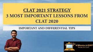 CLAT 2021 Strategy: 3 Most Important Lessons from CLAT 2020 I Droppers & Freshers I Keshav Malpani