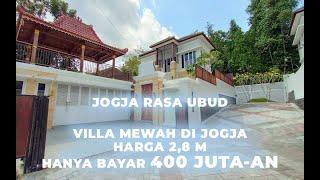 Villa Mewah di Jogja View Sawah Langsung Dengan Konsep Tropis Modern | Jogja Rasa Ubud