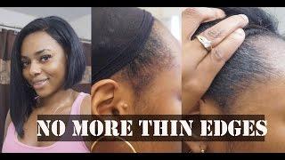 How To Fake/Fill in Your Edges (No hair spray)