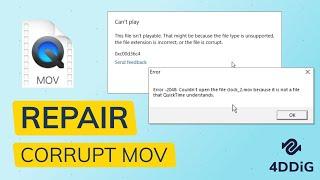 [MOV REPAIR] How to Repair Corrupted Video MOV - Fix This File Isn't Playable Error Code 0xc00d36c4