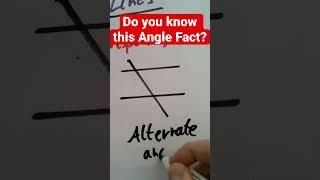 I bet you forgot this Angle Fact from High School! #shorts #mathfacts #angles #mathsscam