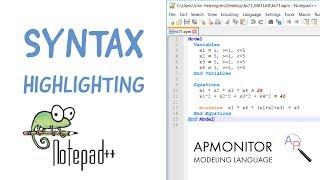 Custom Syntax Highlighting in Notepad++