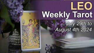 LEO WEEKLY TAROT READING "WAITING IT OUT WILL SERVE YOU WELL" July 29th to August 4th 2024 #tarot