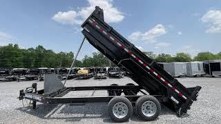 2023 Sure-Trac 7x16' Pro Series I-Beam Dump Trailer 17600# GVW